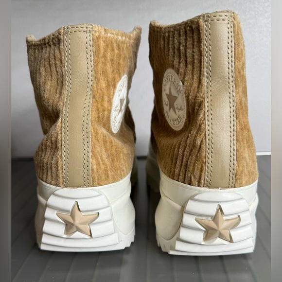 Converse run star hike platform sneakers chunky platform Corduroy High-Top NWOT - Picture 3 of 8